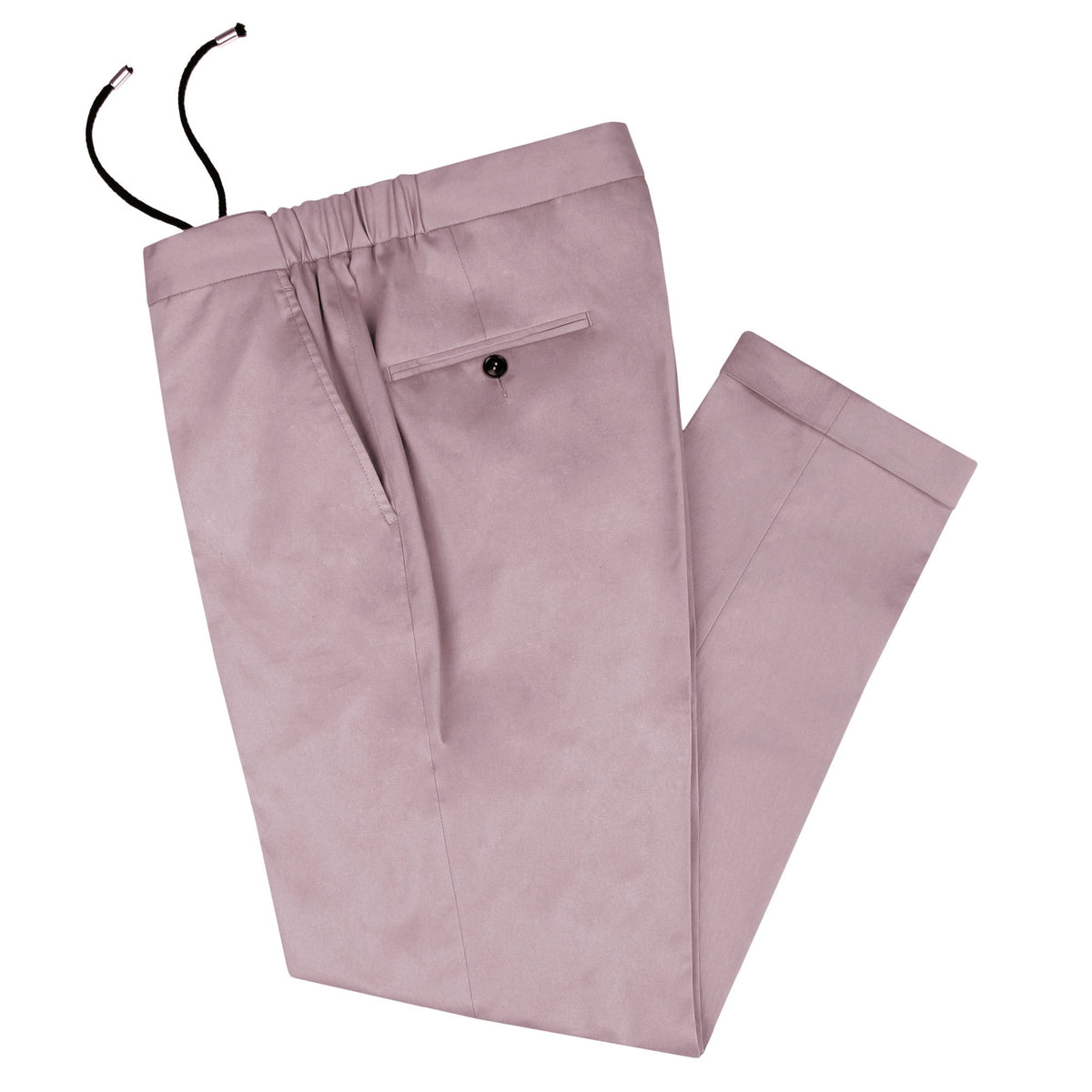 Mauve Tailored Drawstring Chino