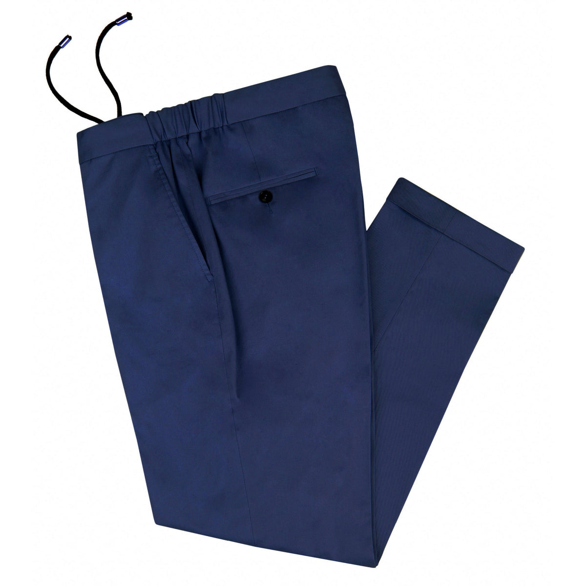 Royal Blue Tailored Drawstring Chino